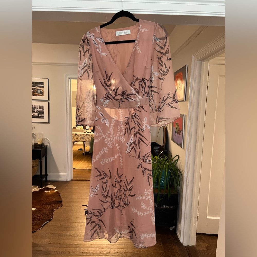 Flattering pink dress